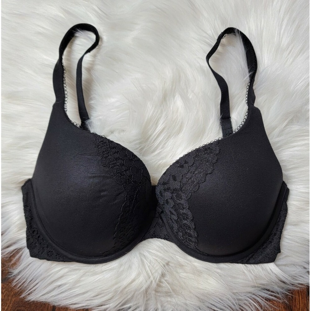 Victoria's Secret Body By Victoria Perfect Shape Bra Size 32DD Black